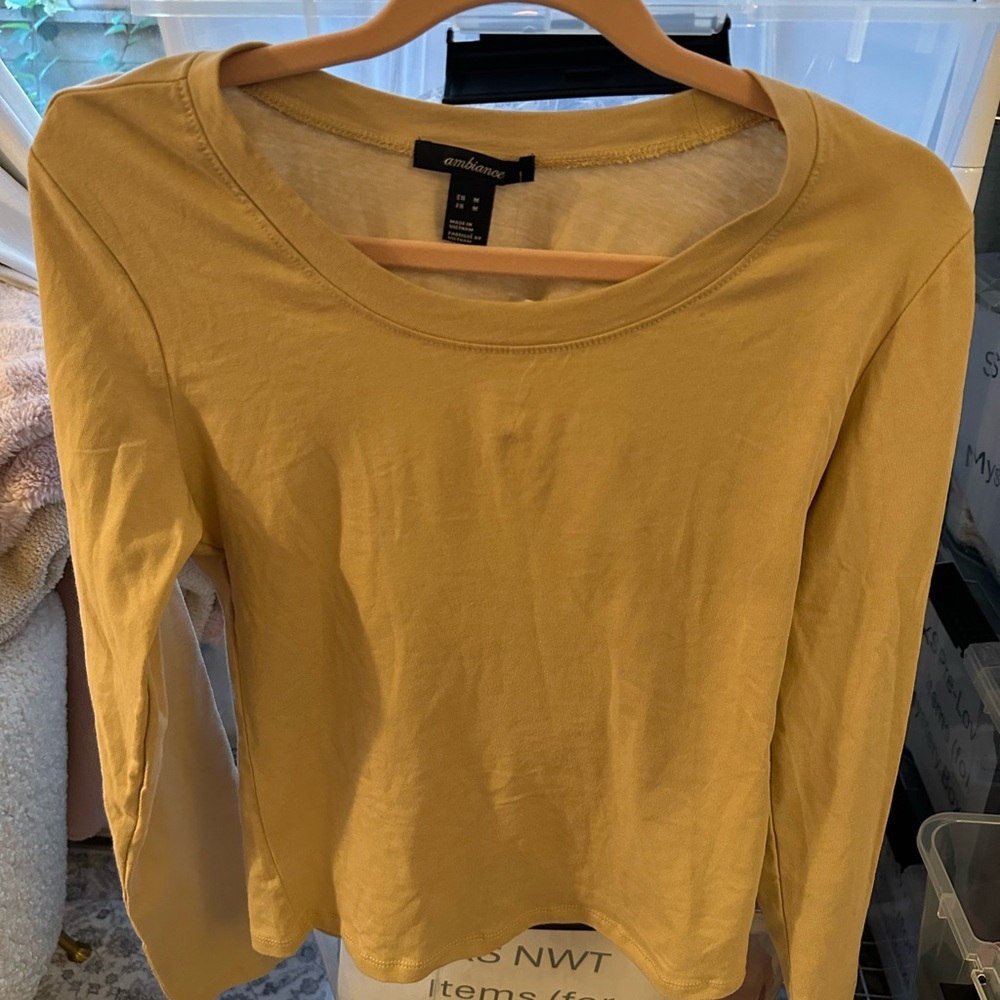 Ambiance Khaki Long Sleeve Tee